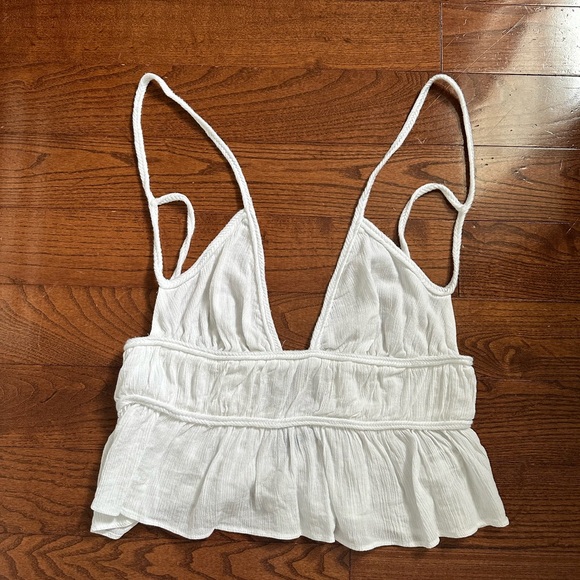 ZARA Woven Tank Top size M colour WHITE - Picture 3 of 5